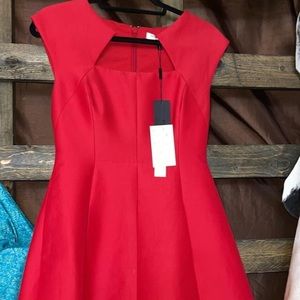 Size 2 red formal dress